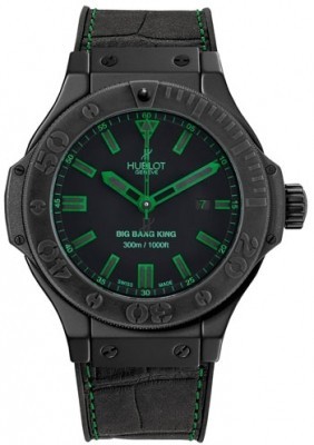 AAA Replica Hublot Big Bang King All Black Green Mens Watch 322.ci.1190.gr.abg11